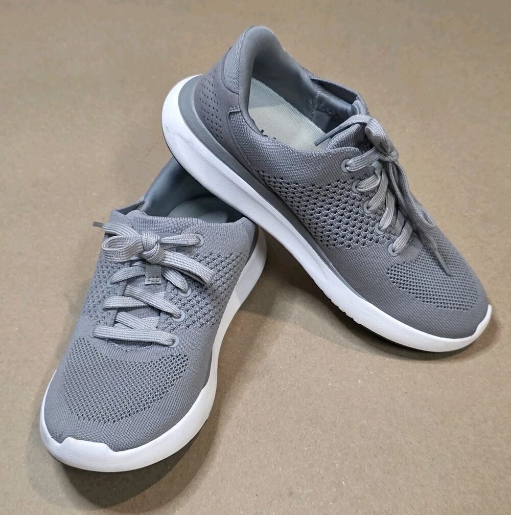 Kizik Women's Stretch Athletic Shoes Grey Size 7 W/Men's 5.5 Wide Step In